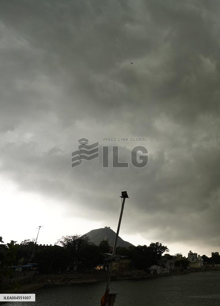 Monsoon Rain Clouds Illustrations - India