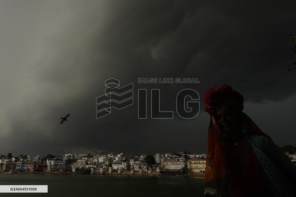 Monsoon Rain Clouds Illustrations - India