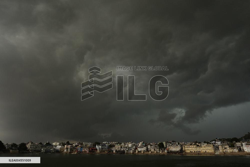 Monsoon Rain Clouds Illustrations - India