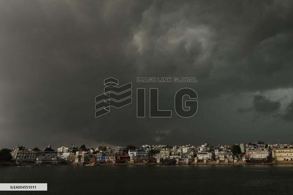 Monsoon Rain Clouds Illustrations - India