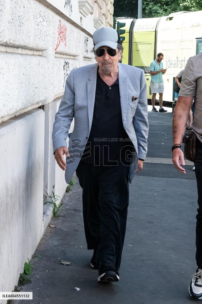 Al Pacino Surprises At Foxcatcher Screening - Rome