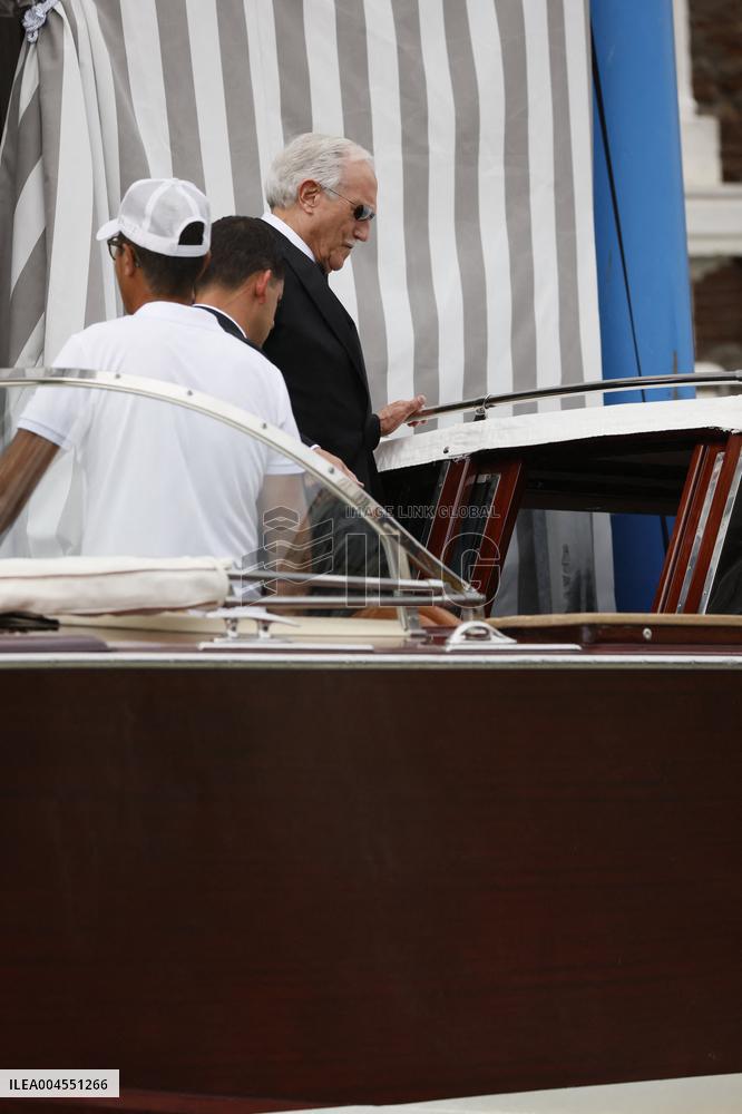 Jeff Bezos And Miguel Bezos Leaving Hotel On Wedding Day - Venice