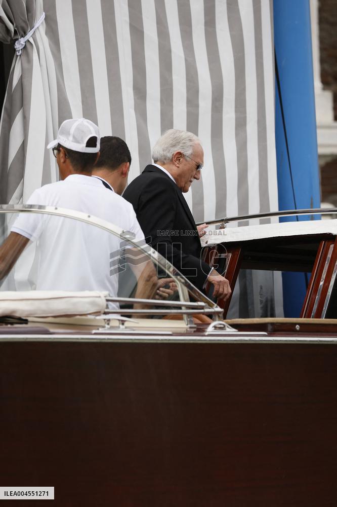 Jeff Bezos And Miguel Bezos Leaving Hotel On Wedding Day - Venice