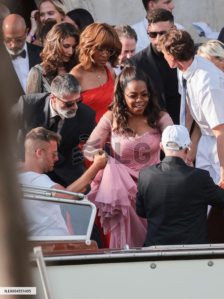 Celebs On Their Way To Bezos-Sanchez Wedding - Venice