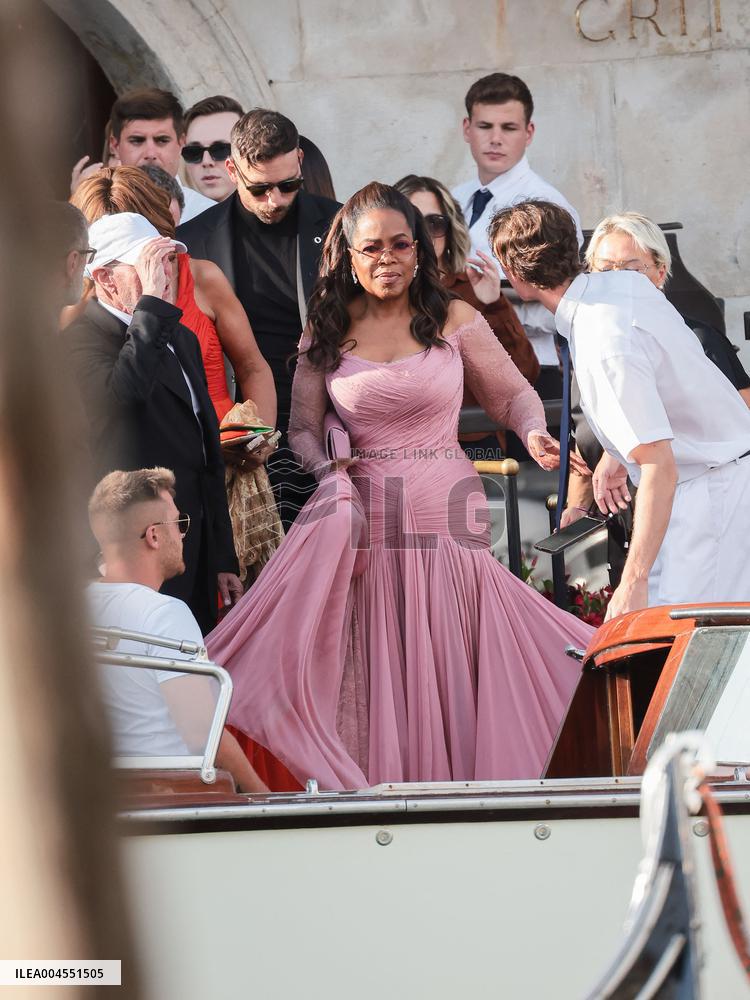 Celebs On Their Way To Bezos-Sanchez Wedding - Venice