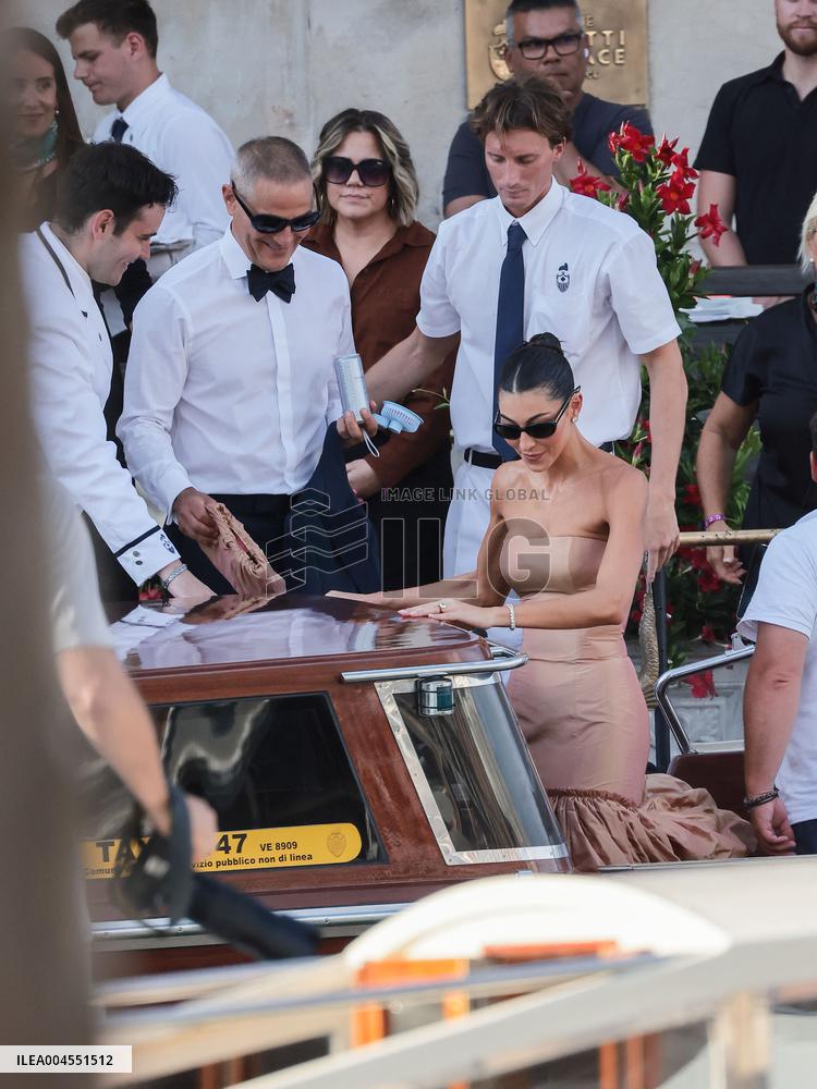 Celebs On Their Way To Bezos-Sanchez Wedding - Venice