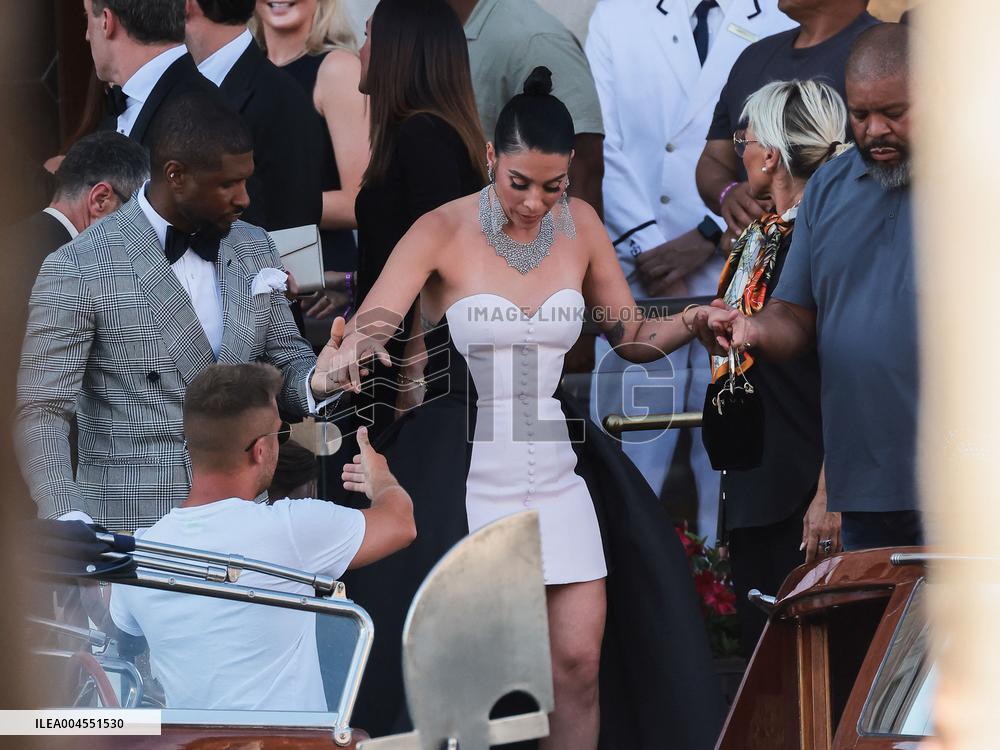 Celebs On Their Way To Bezos-Sanchez Wedding - Venice