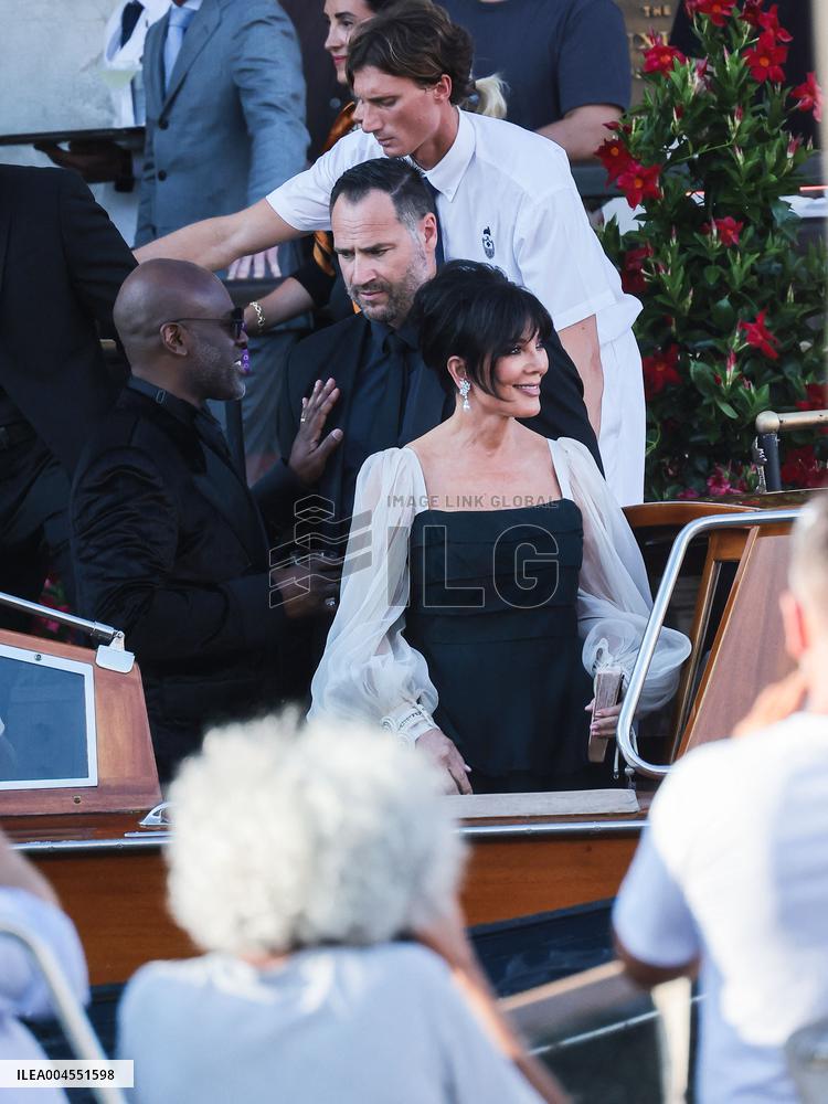 Celebs On Their Way To Bezos-Sanchez Wedding - Venice