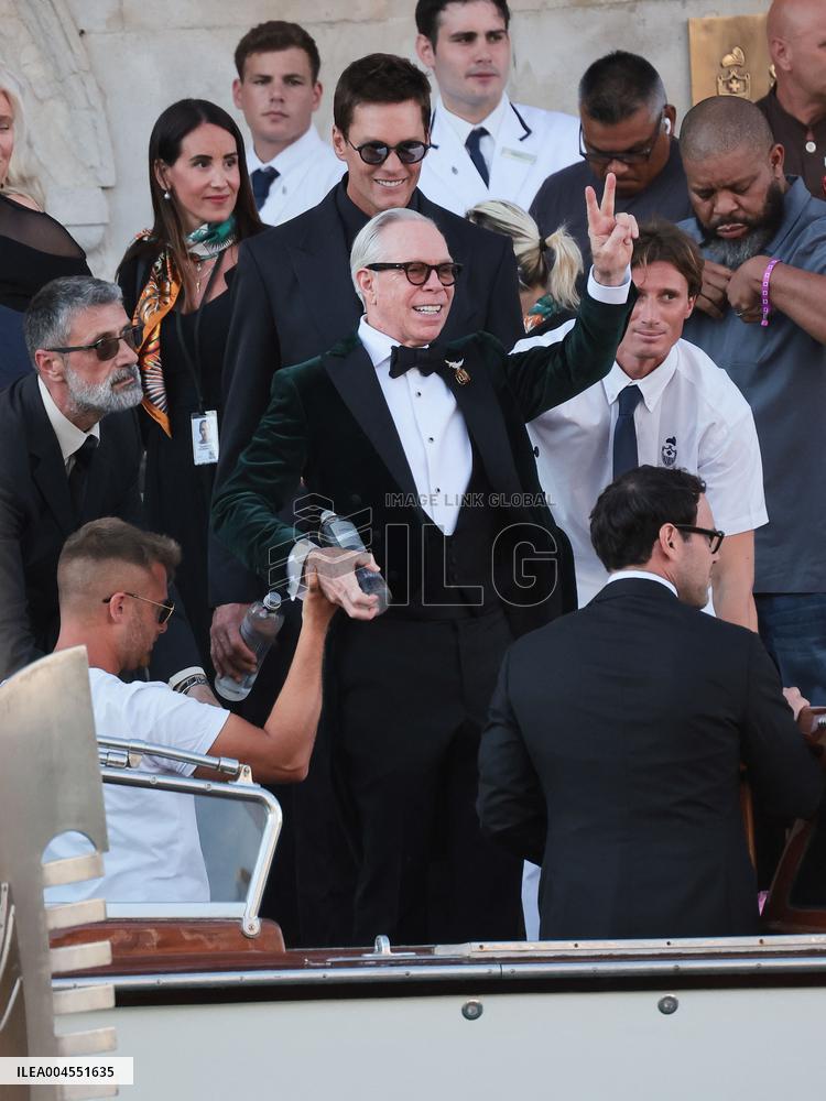 Celebs On Their Way To Bezos-Sanchez Wedding - Venice