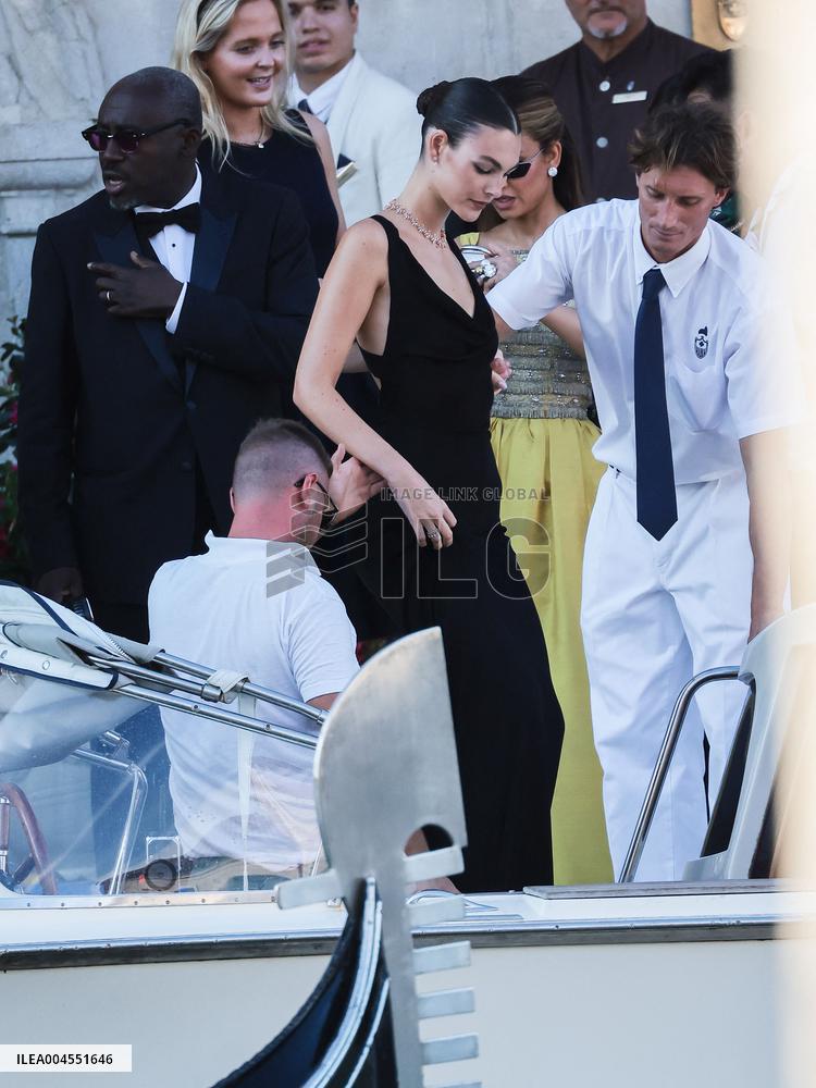Celebs On Their Way To Bezos-Sanchez Wedding - Venice