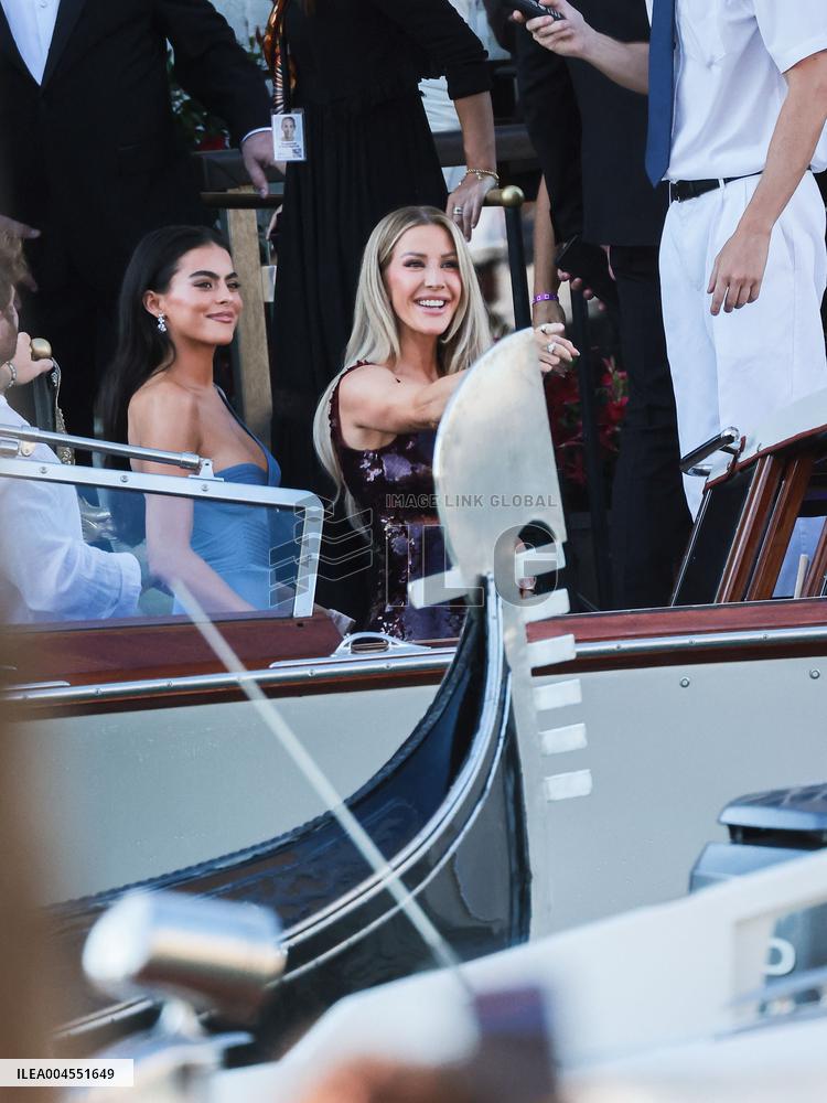 Celebs On Their Way To Bezos-Sanchez Wedding - Venice