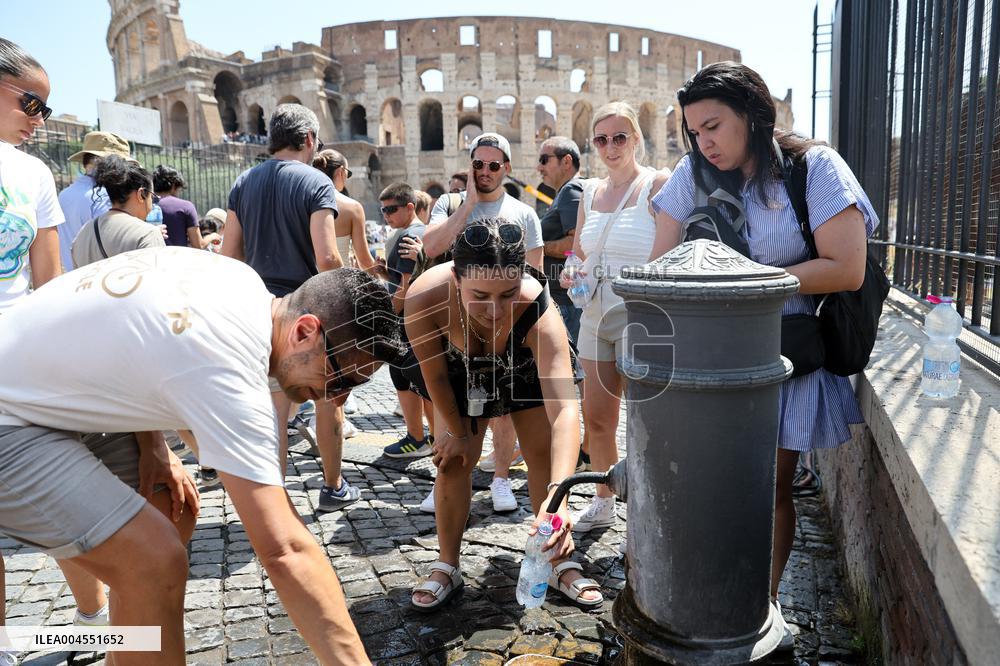 Heatwave Hits Rome - Italy