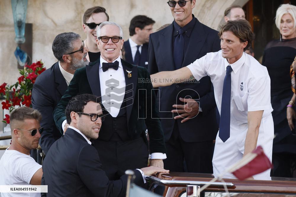 Celebs On Their Way To Bezos-Sanchez Wedding - Venice