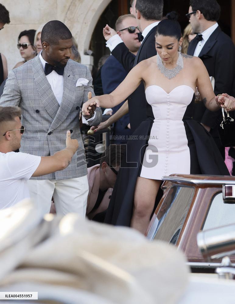 Celebs On Their Way To Bezos-Sanchez Wedding - Venice