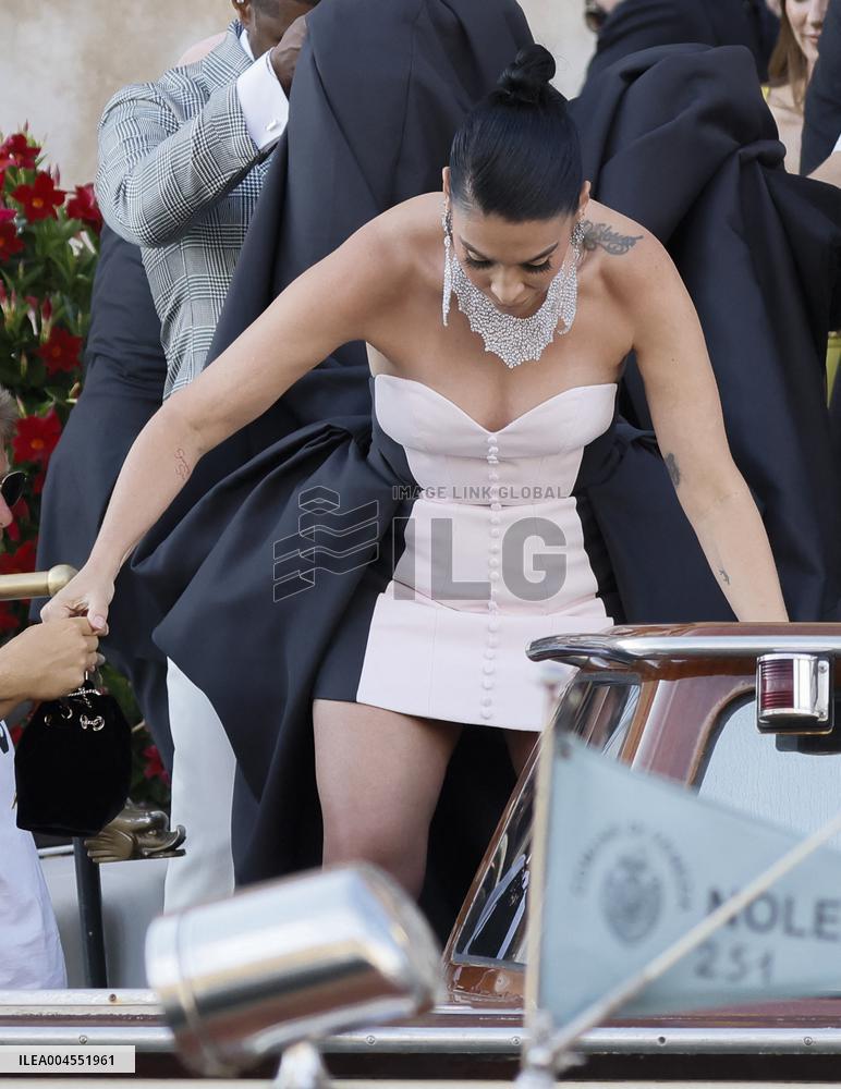 Celebs On Their Way To Bezos-Sanchez Wedding - Venice