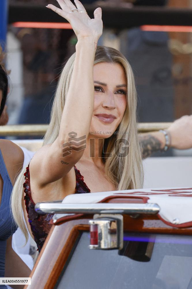 Celebs On Their Way To Bezos-Sanchez Wedding - Venice