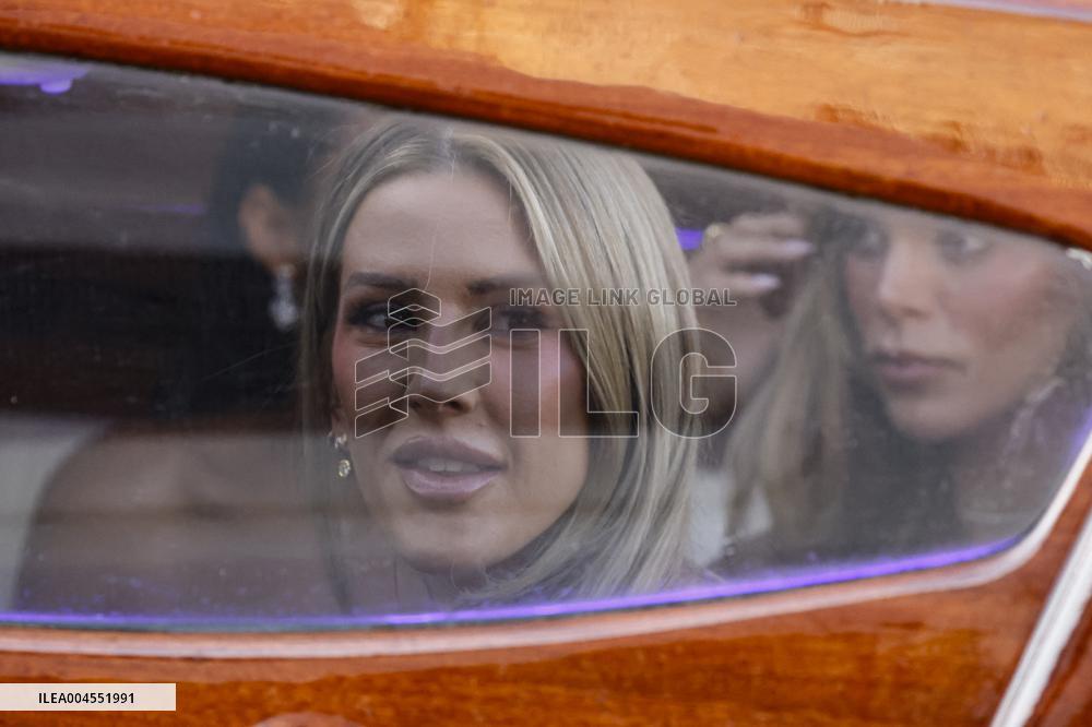 Celebs On Their Way To Bezos-Sanchez Wedding - Venice