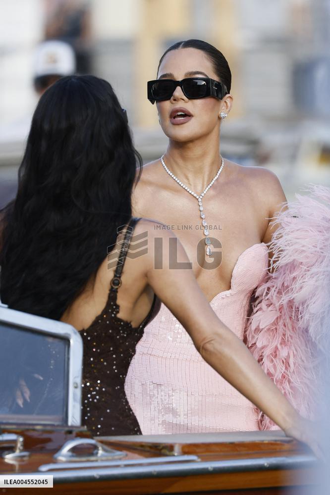 Celebs On Their Way To Bezos-Sanchez Wedding - Venice