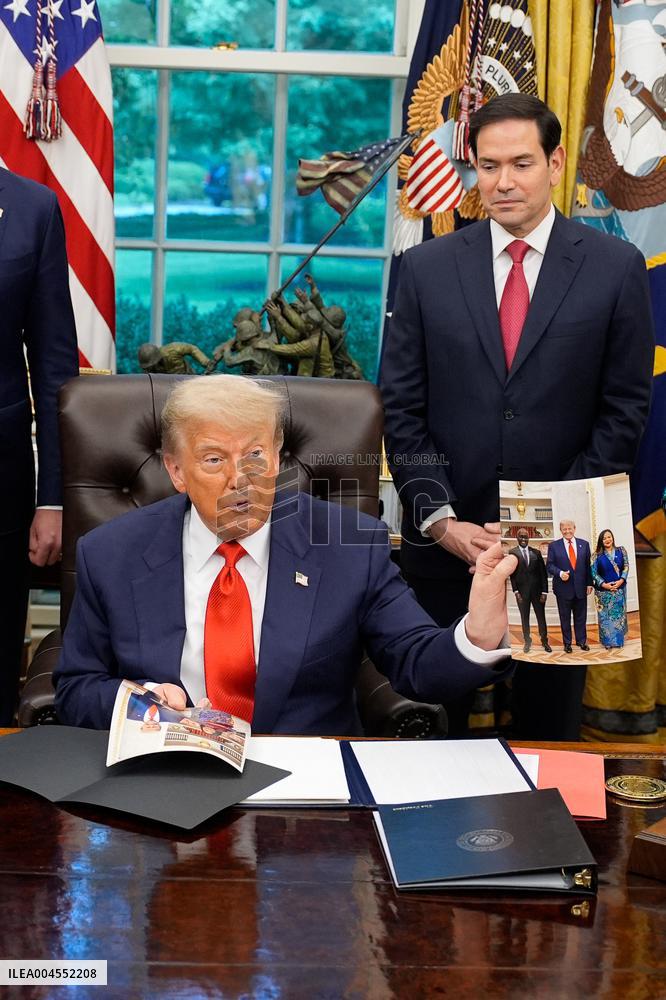 Trump Meets Congo And Rwanda Officials Following Peace Agreement - Washington