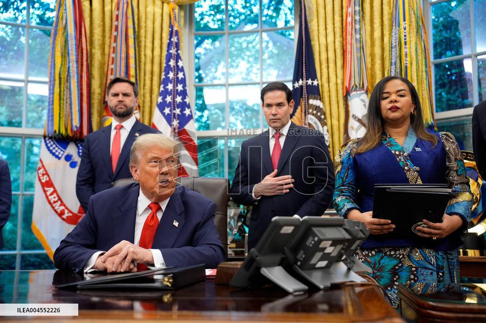 Trump Meets Congo And Rwanda Officials Following Peace Agreement - Washington