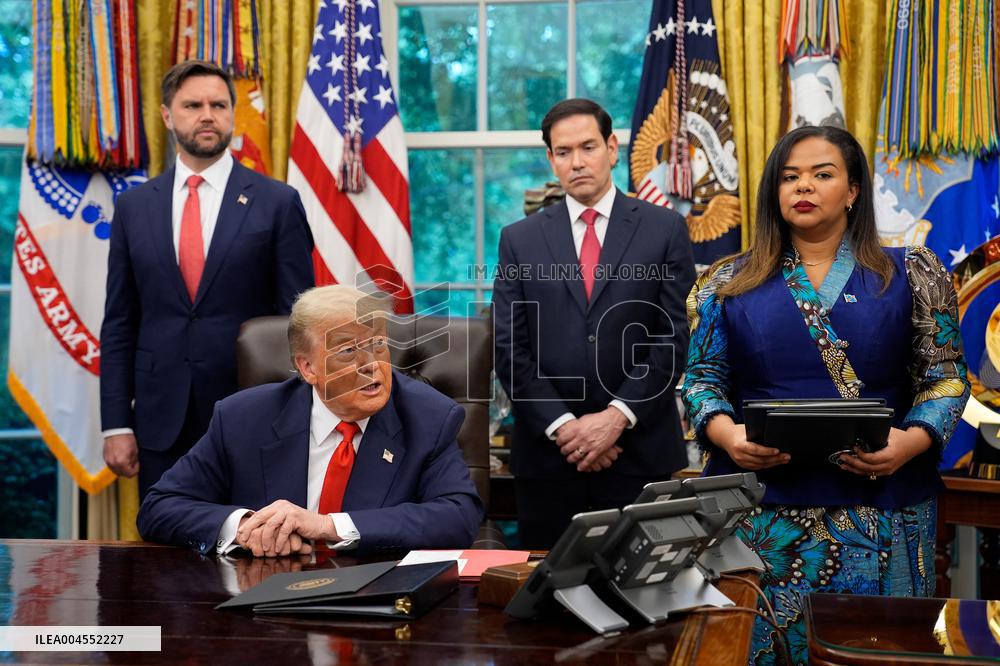 Trump Meets Congo And Rwanda Officials Following Peace Agreement - Washington