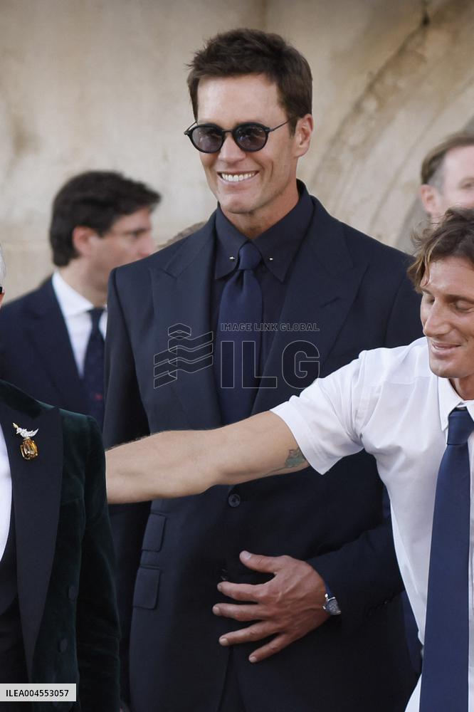 Tommy Hilfiger and Tom Brady at the Wedding of Jeff Bezos  - Venice