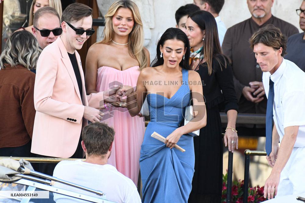 Sarah Jane, Ellie Goulding, Brooks Nader at Bezos Wedding in Venice