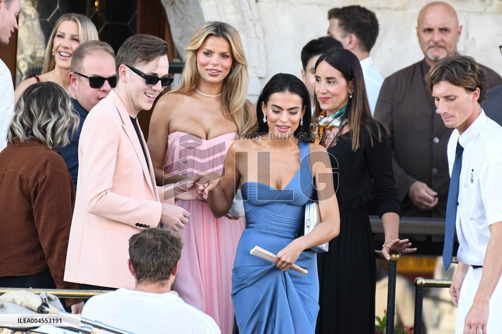 Sarah Jane, Ellie Goulding, Brooks Nader at Bezos Wedding in Venice