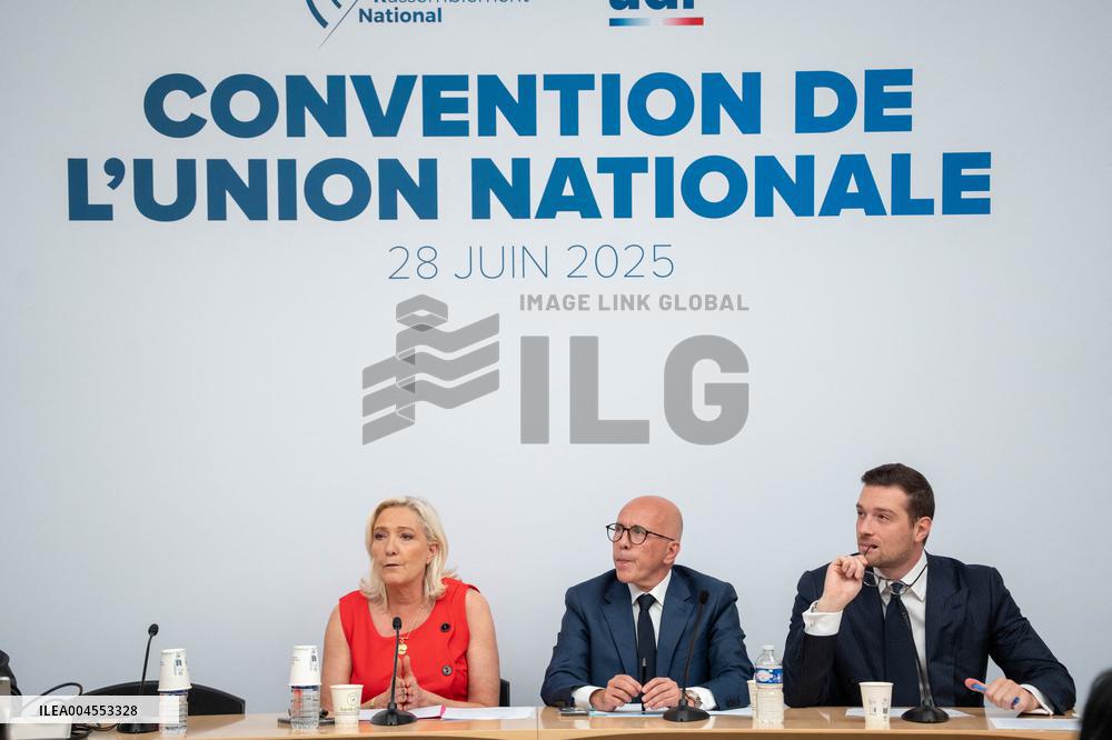 National Unity Convention RN / UDR - Paris AJ