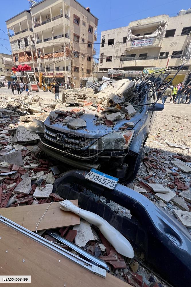 Aftermath Of The Israeli Airstrikes In Nabatieh - Lebanon