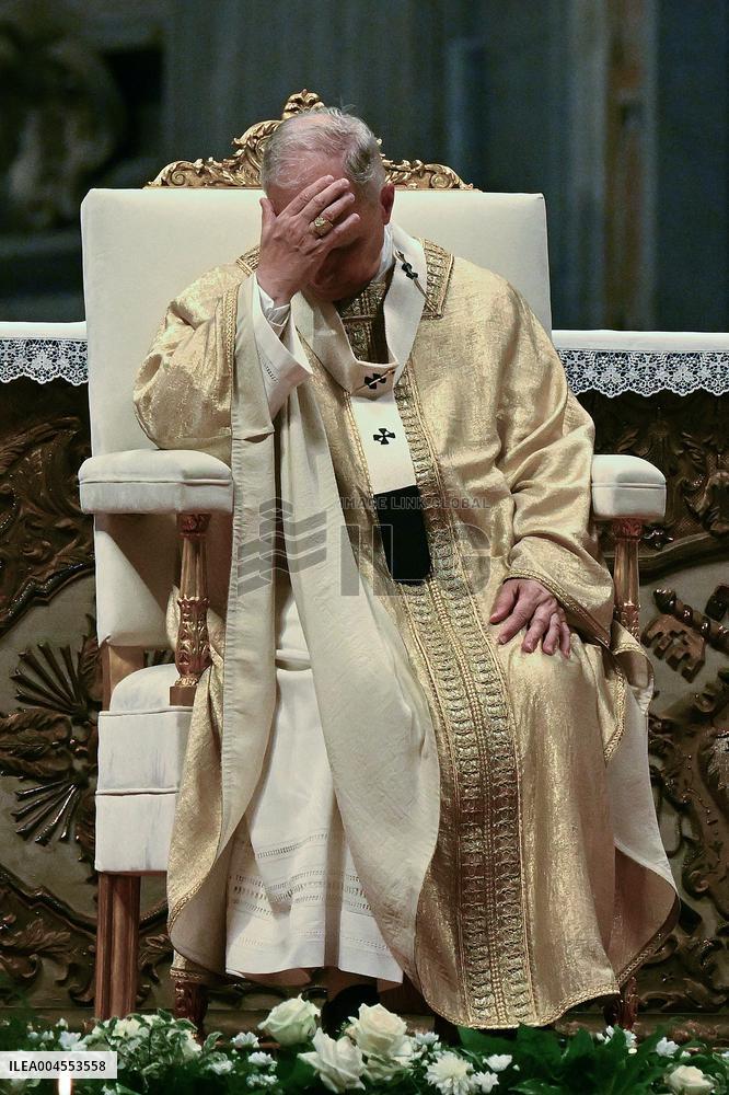 Pope Leo XIV leads a mass at St. Peter's Basilica in the Vatican - Rome