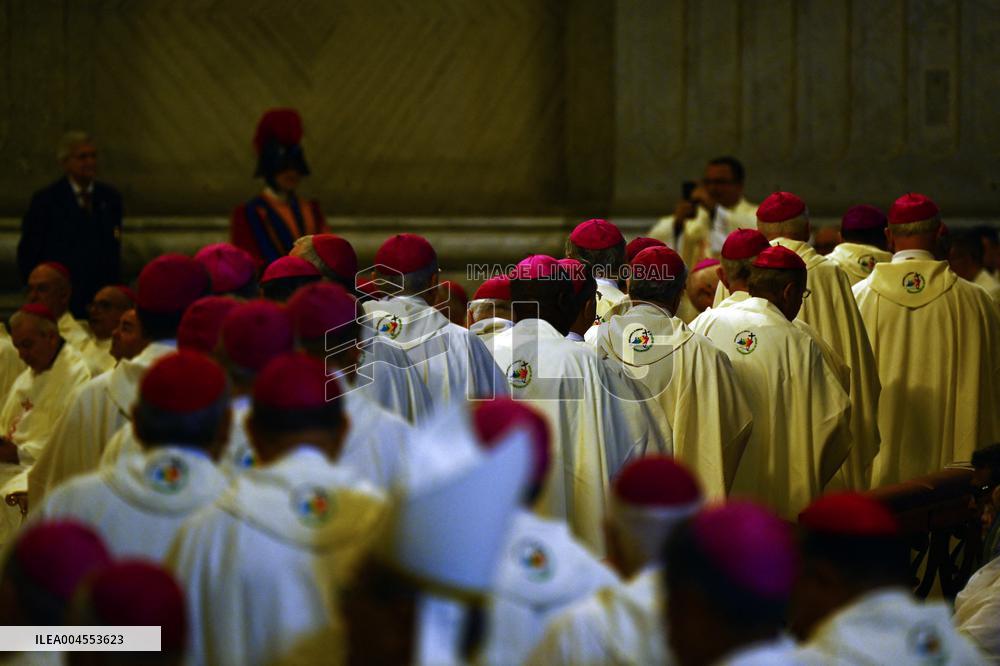 Pope Leo XIV leads a mass at St. Peter's Basilica in the Vatican - Rome