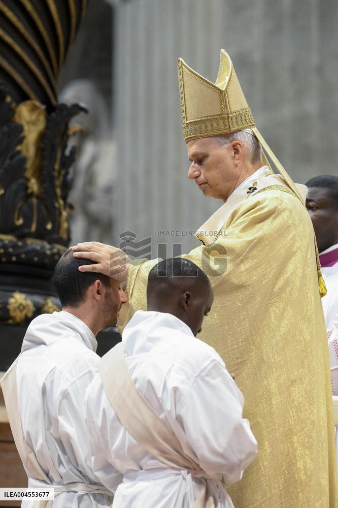 Pope Leo XIV leads a mass at St. Peter's Basilica in the Vatican - Rome