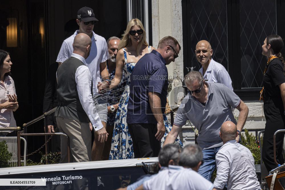 Ivanka Trump and Rania of Jordan at Bezos Wedding Day after - Venice