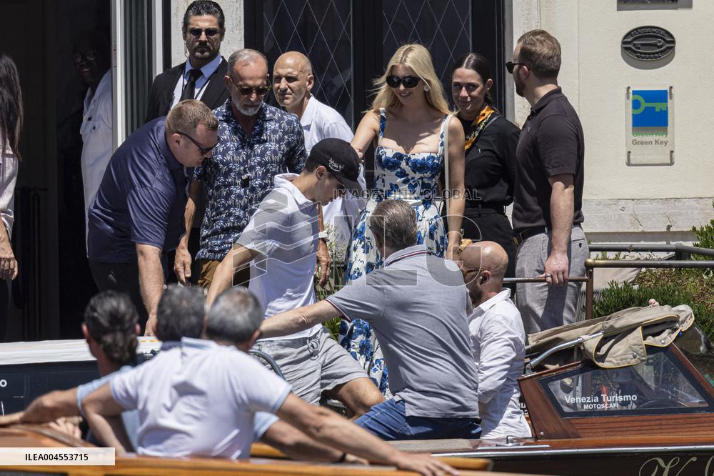 Ivanka Trump and Rania of Jordan at Bezos Wedding Day after - Venice