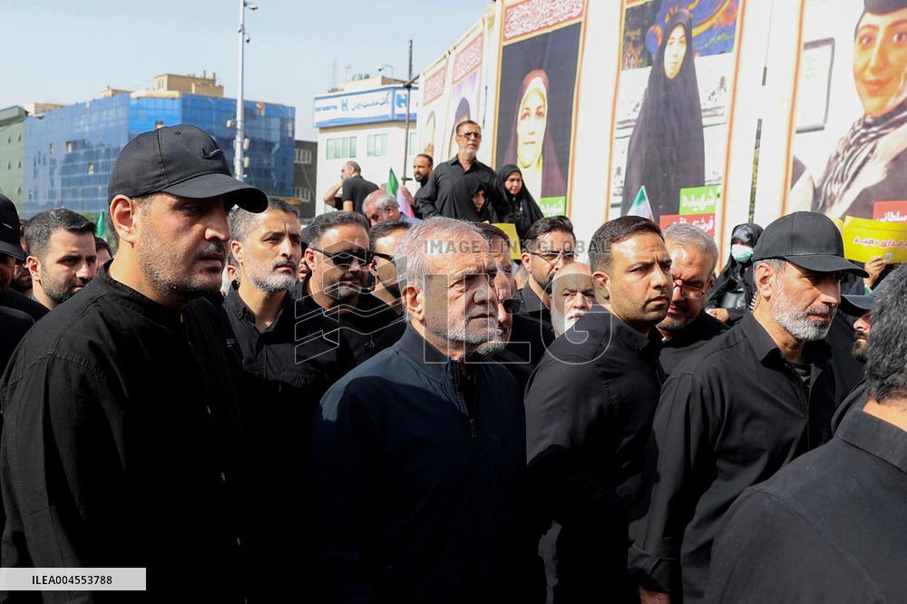 Funeral Of Commanders And Scientists Killed By Israeli Strikes - Tehran