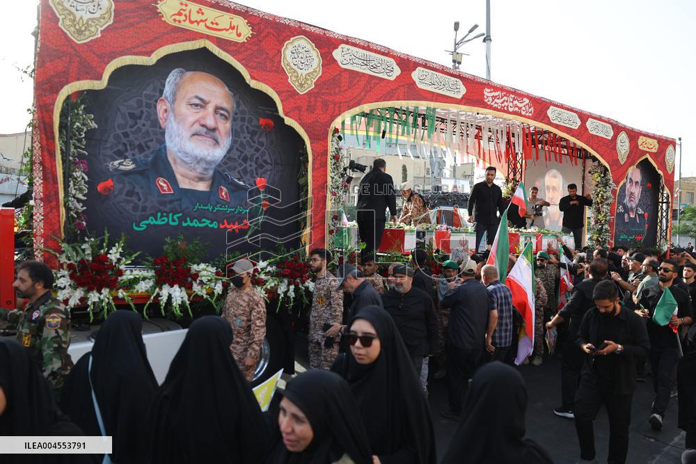 Funeral Of Commanders And Scientists Killed By Israeli Strikes - Tehran