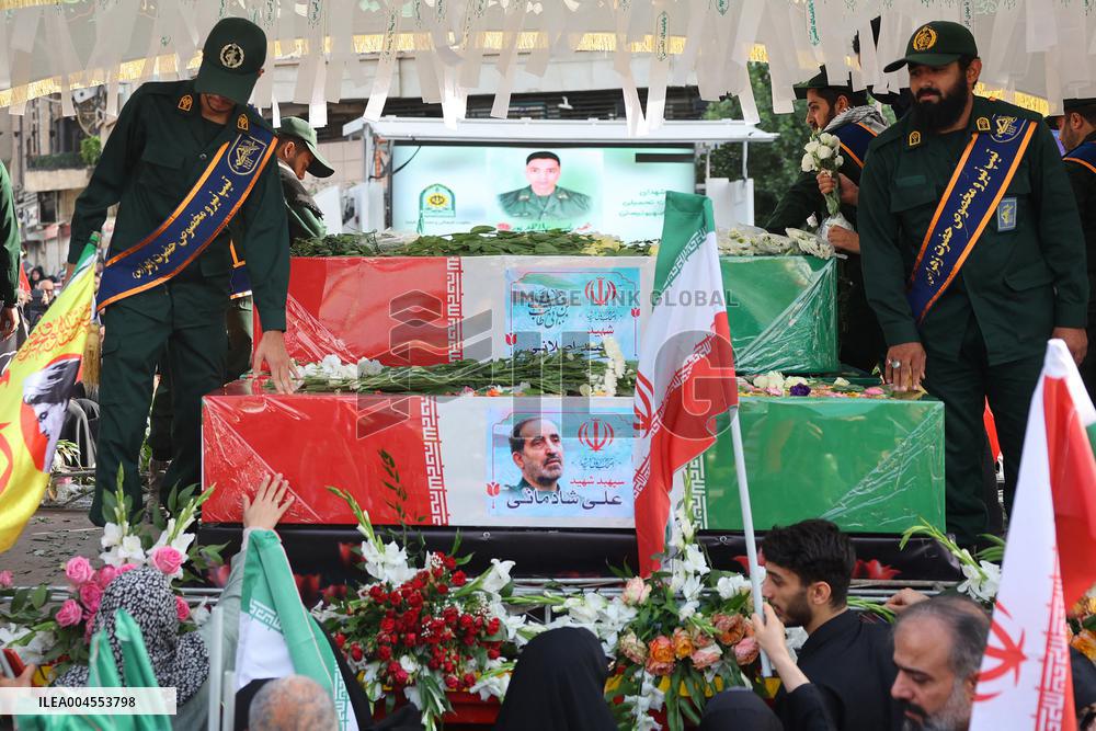 Funeral Of Commanders And Scientists Killed By Israeli Strikes - Tehran