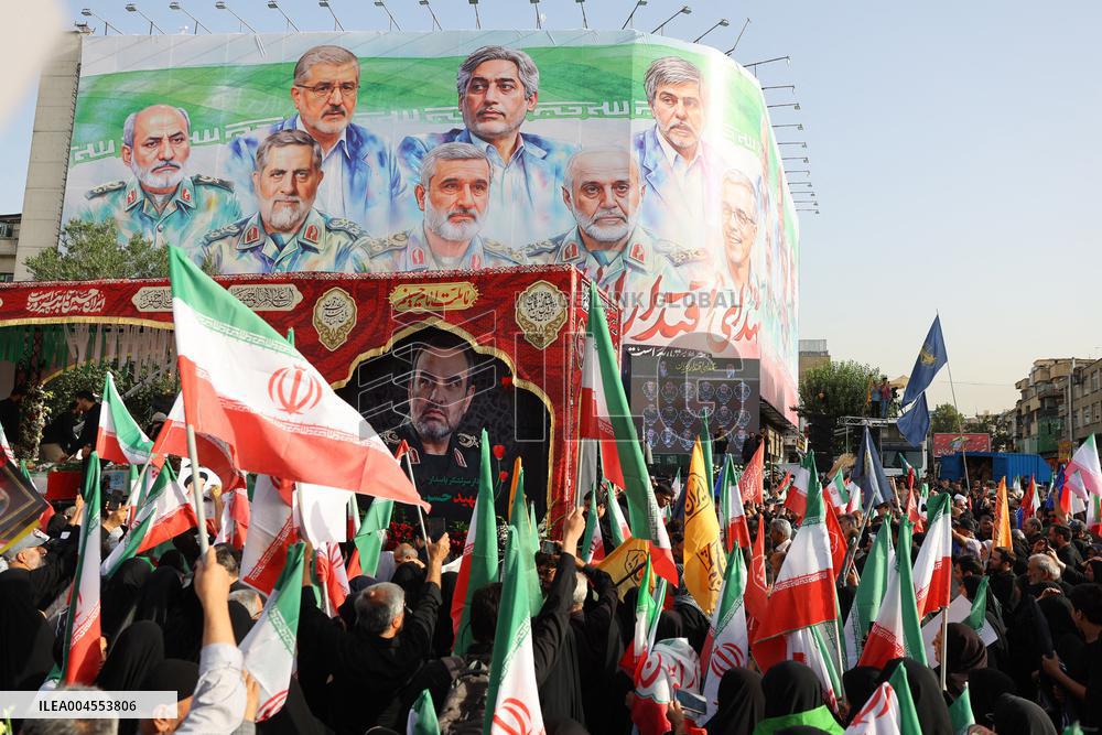 Funeral Of Commanders And Scientists Killed By Israeli Strikes - Tehran