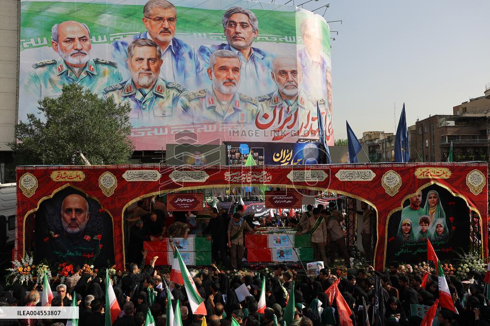 Funeral Of Commanders And Scientists Killed By Israeli Strikes - Tehran