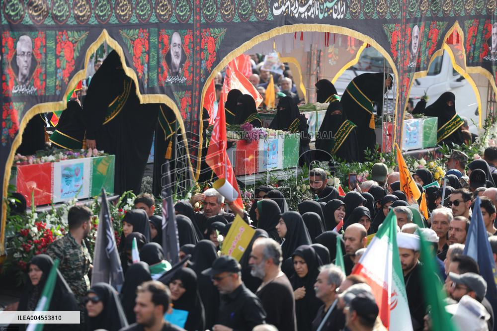 Funeral Of Commanders And Scientists Killed By Israeli Strikes - Tehran