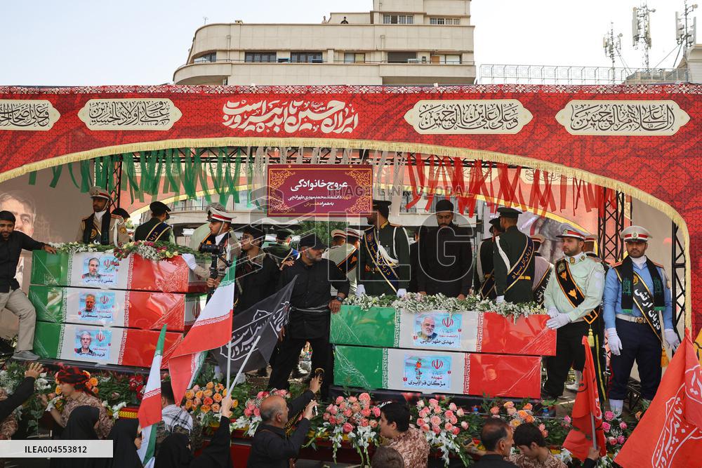 Funeral Of Commanders And Scientists Killed By Israeli Strikes - Tehran