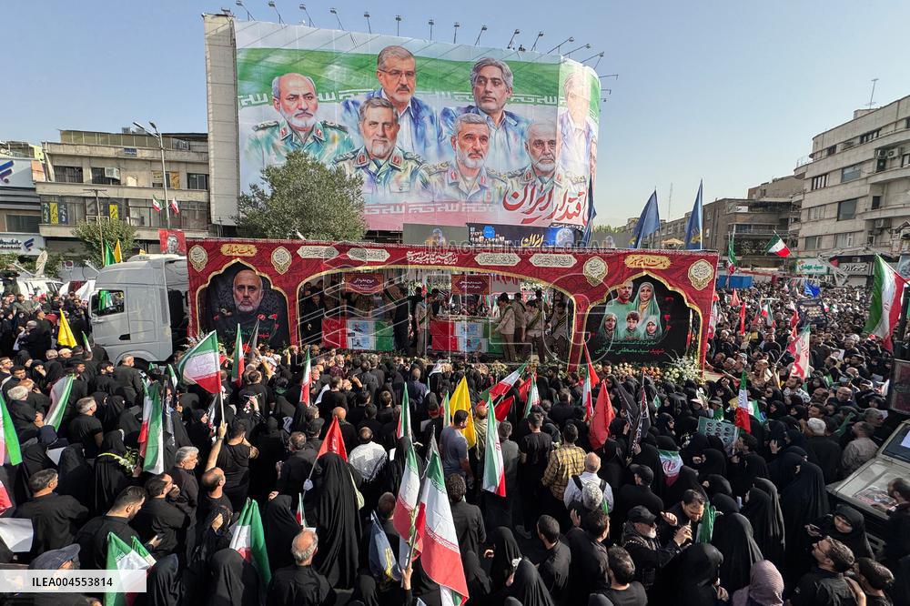 Funeral Of Commanders And Scientists Killed By Israeli Strikes - Tehran