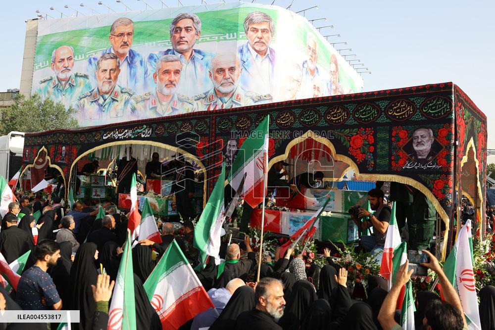 Funeral Of Commanders And Scientists Killed By Israeli Strikes - Tehran