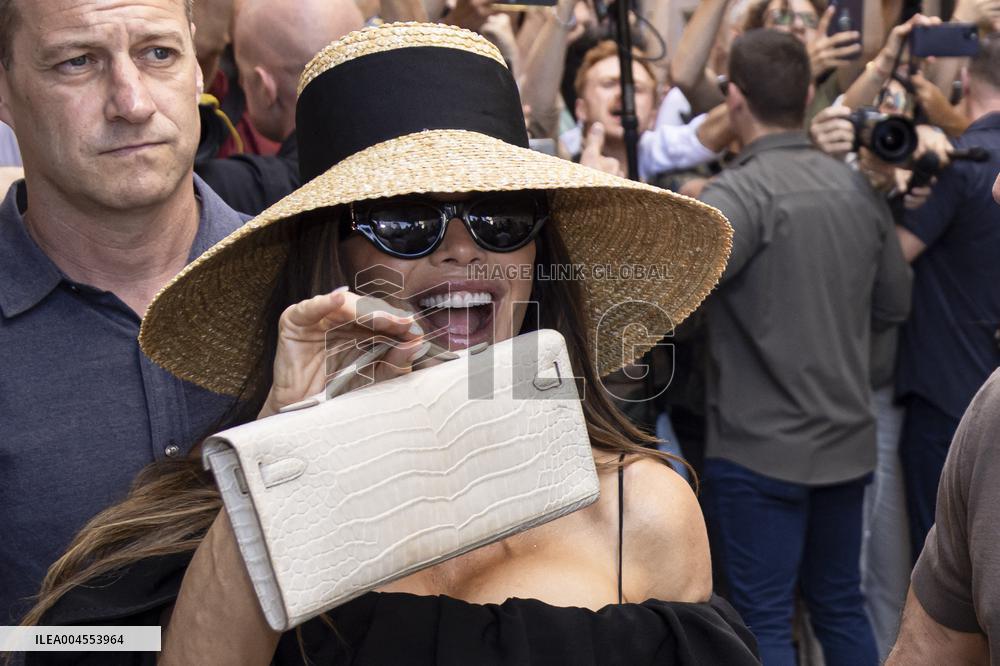 Newly Wed Jeff Bezos and Lauren Sanchez leave Harry’s Bar in Venice