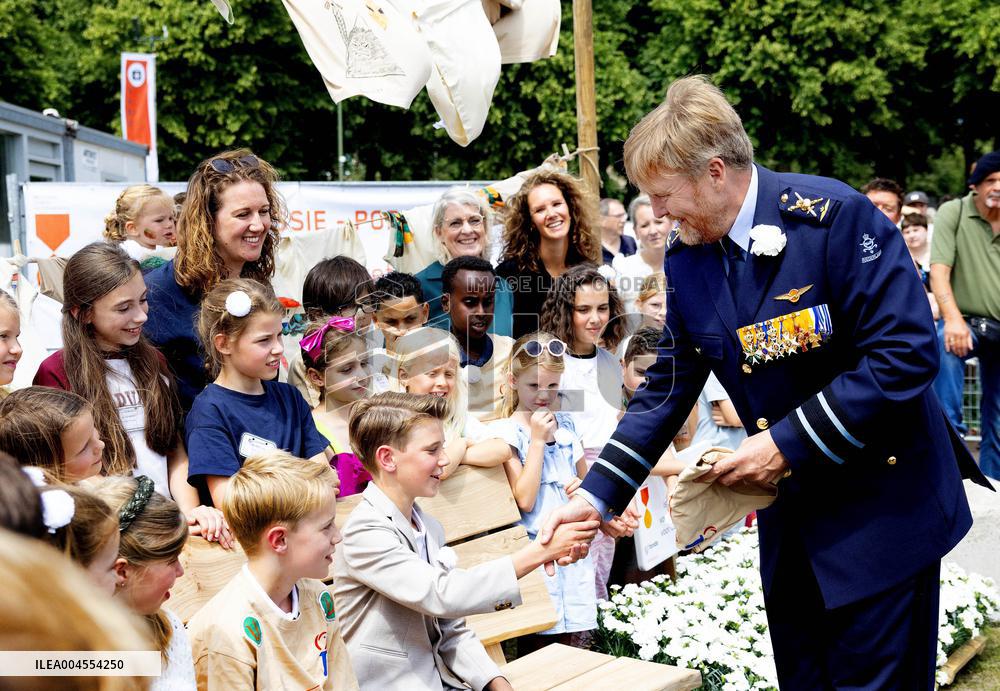 King Willem Alexander At The Veterans Day - The Hague