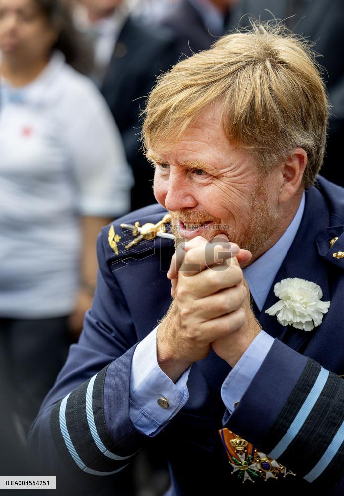King Willem Alexander At The Veterans Day - The Hague