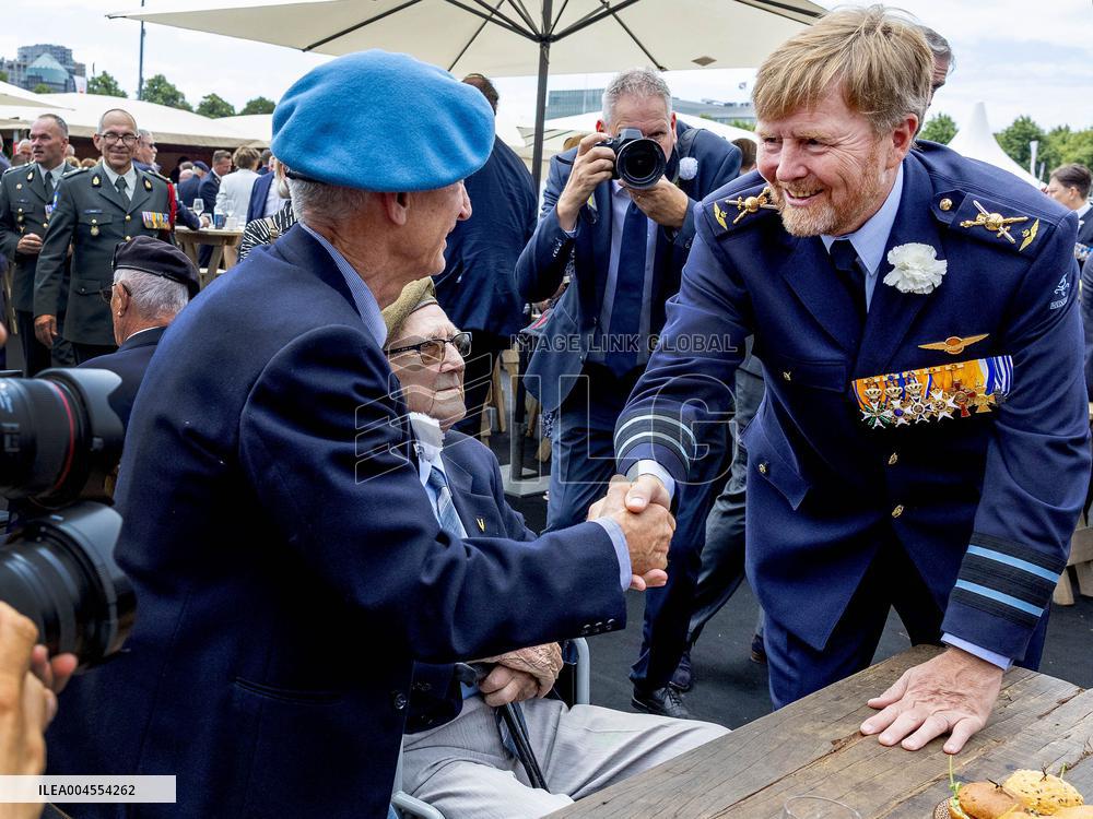 King Willem Alexander At The Veterans Day - The Hague