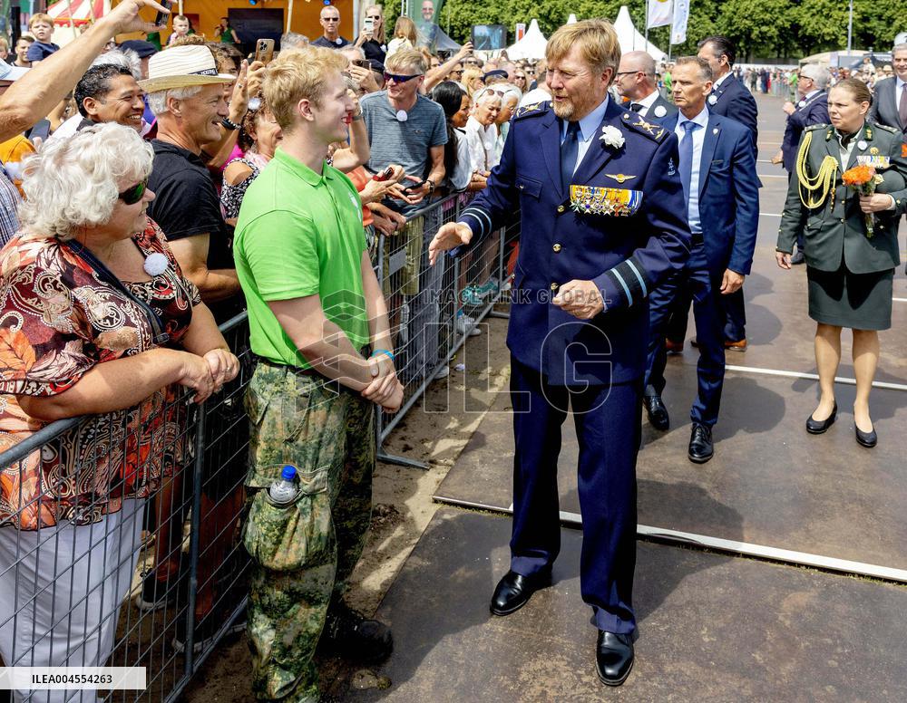 King Willem Alexander At The Veterans Day - The Hague