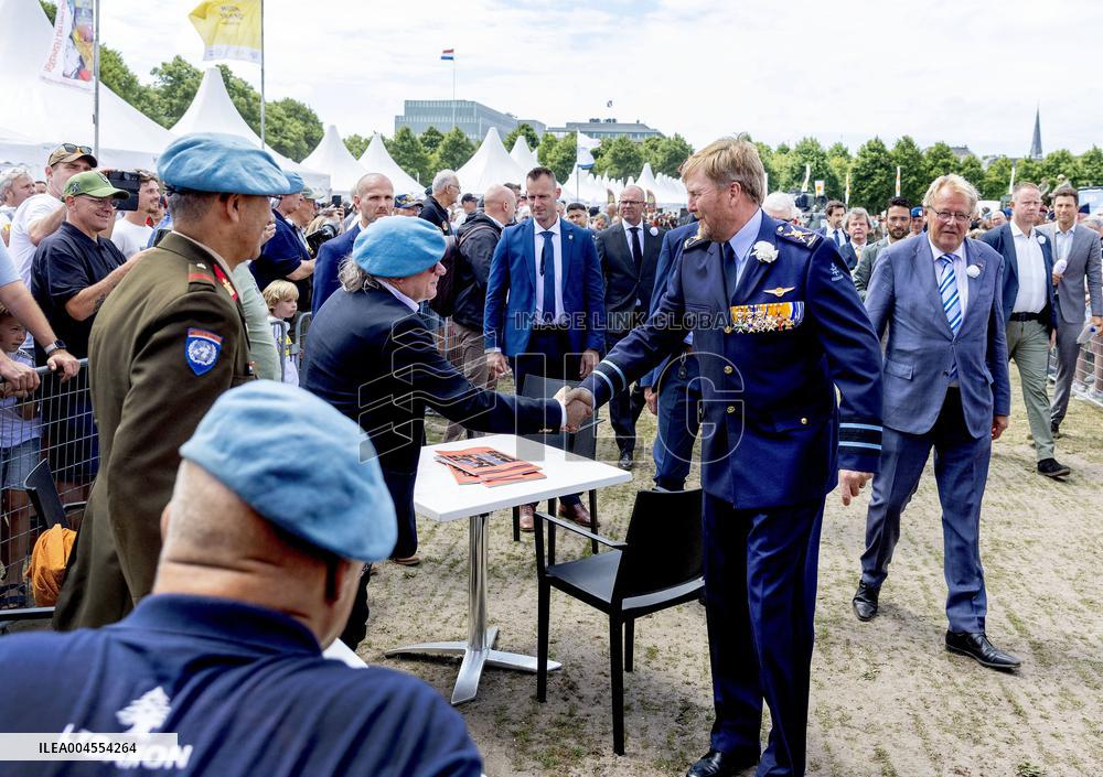 King Willem Alexander At The Veterans Day - The Hague